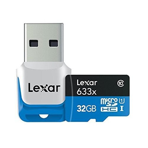 Lexar microSDHC Memory Card with Reader (LSDMI32GBB1EU633R) - 32GB