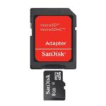 MicroSDHC Card with SD Adapter - 8GB