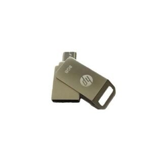 USB OTG Metallic Flash Drive - 8GB Silver