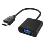 HDMI to VGA Video Converter Adapter Cable - Black