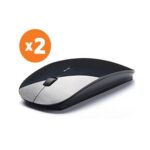 Apple (2.4GHz) Ultra-Slim USB Wireless Mouse - Black