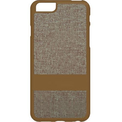 iPhone 6+ Fabric Case - Brown/Gold