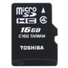 Toshiba Micro SD Card + Adapter - 16GB Black
