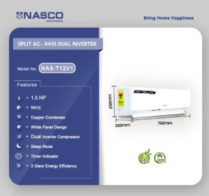 NASCO-1.5HP-R410-SPLIT-DUAL-INVERTER-AIR-CONDITIONER-NAS-T12V1 - Image 9