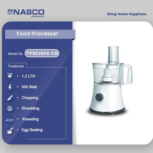 NASCO 1.2LTR FOOD PROCESSOR [FP9026KE-CB]