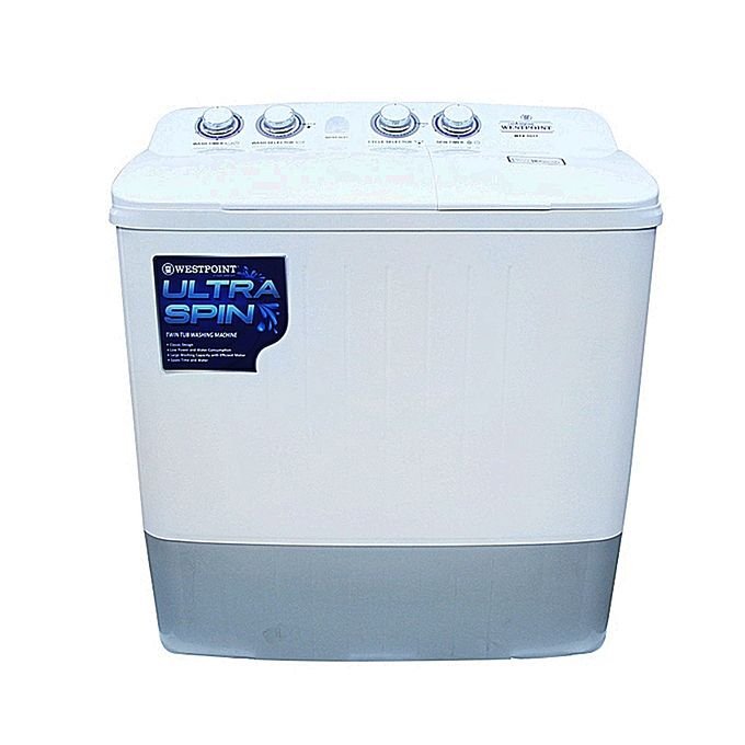 Westpool [WP-1008] twin tub Washing Machine - 10kg White - sharpsupplygh