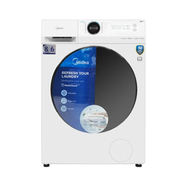 MIDEA 8KG WASH & 5KG DRY COMBO WASHING MACHINE MF100D80B/T