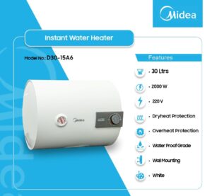 MIDEA 50LTR WATER HEATER D30-15A6
