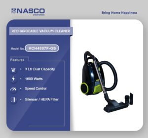 NASCO 1600W VACUUM CLEANER VCH4807F-GS