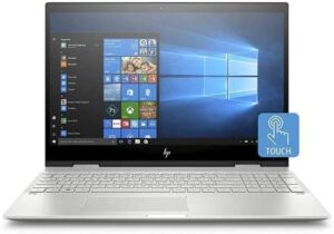 HP Envy X360 Convertible 15-Inch FHD Touchscreen Laptop with Fingerprint, Intel Core i7-1195G7, 8 GB RAM, 512 GB SSD, Windows 11