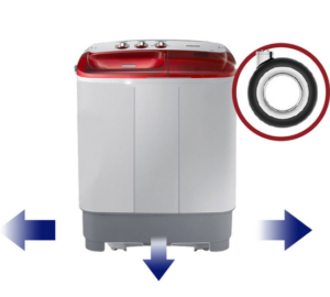 SAMSUNG 12KG TWIN TOP SEMI AUTO WASHER WASHING MACHINE WT12J4200MR