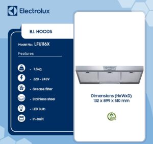 ELECTROLUX HOODS LFU119X 90CM - Image 2