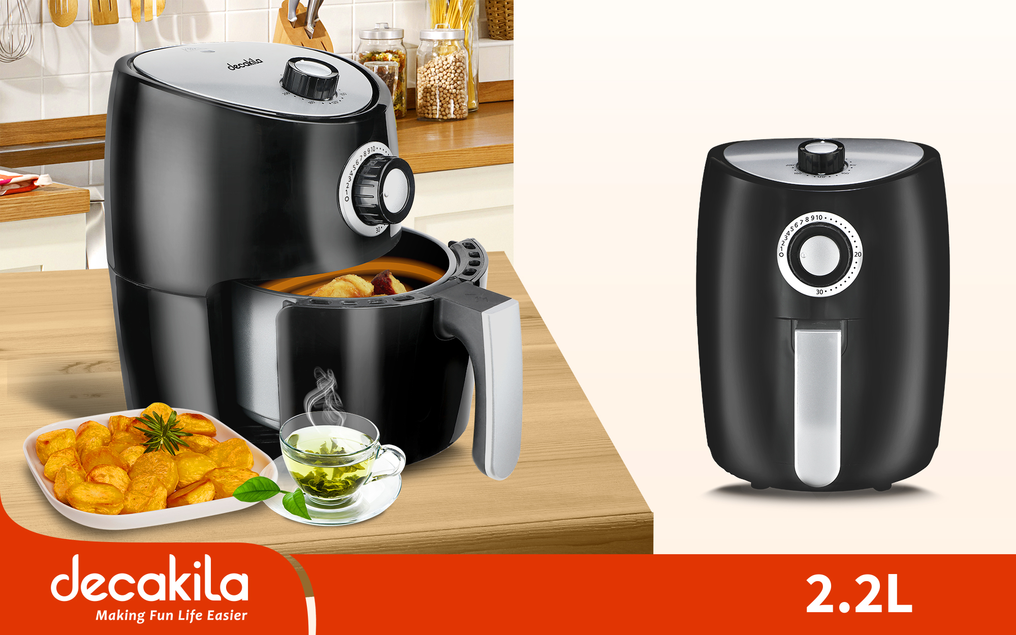 DECAKILA AIR FRYER 8L