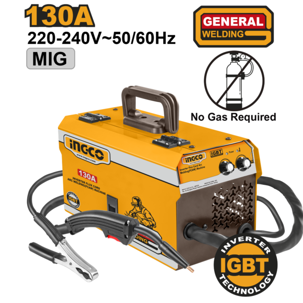 Ingco Inverter flux cord arc welding(FCAW) machine ING-FC13012