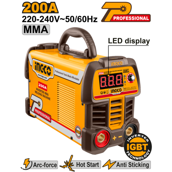INGCO Inverter MMA Welding Machine 200A- ING-MMA20069