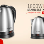 Decakila Stainless kettle 1.5ltrs 1800w KEKT002B