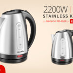 Decakila Stainless kettle 1.7ltrs 2200w KEKT004W