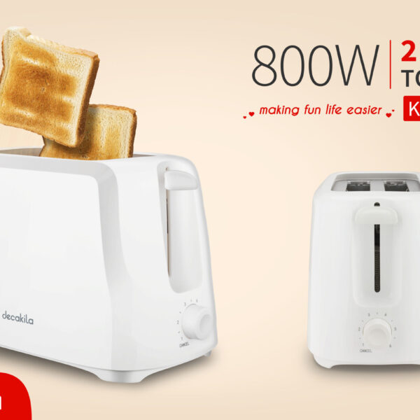 Decakila Toaster 2-slice KETS001W