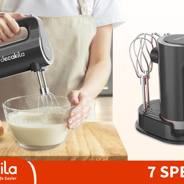 Decakila Cordless hand mixer Wattage:90W Voltage:11.1V KMMX006B