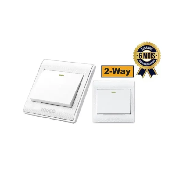 INGCO Single-W flush mount switch - HESSH01103 - 16A, 250V, 50/60Hz