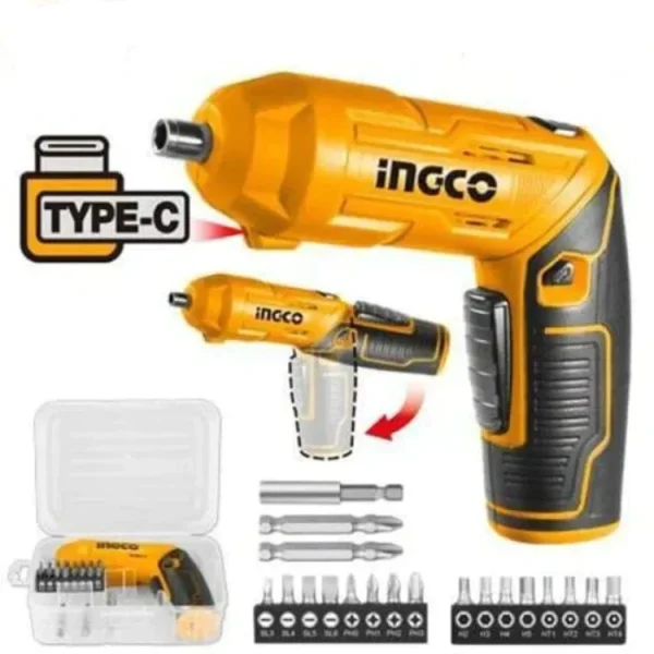 INGCO Lithium Ion Cordless Screwdriver 4V-CSDLI0442