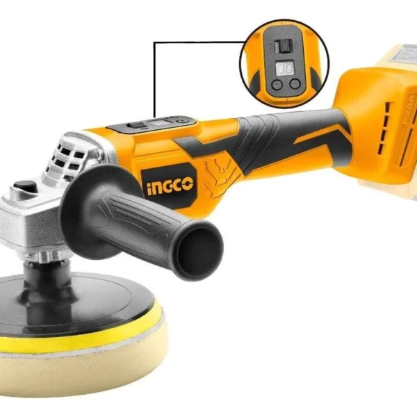 Ingco Lithium-Ion Cordless Angle Polisher - APLI2001