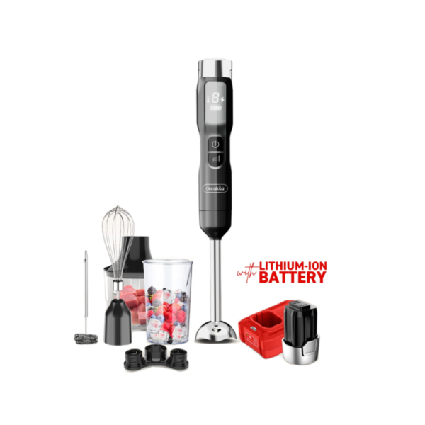 Decakila 100W 5-Speed 5-in-1 Cordless Rechargeable Immersion Hand Blender KEJB056B