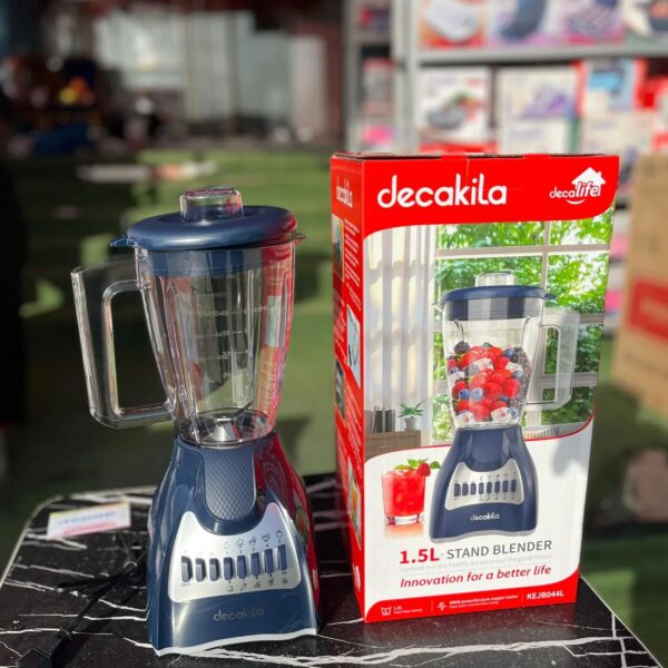 Decakila Stand blender 4 stainless steel blade 10 speed control with pulse 1.5L Wattage: 500W