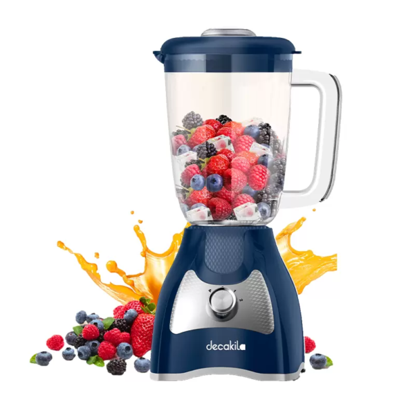 Decakila Glass 1.5L 650 Watts stand Blender,6 stainless steel blade,2 speed control with pulse KEJB045L