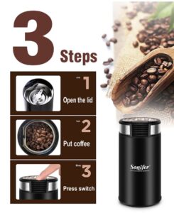 DECAKILA COFFEE GRINDER KECF006B 150W - Image 6