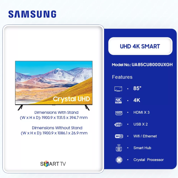 SAMSUNG-UHD-SMART-85-INCHES-TELEVISION-UA85CU8000UXGH