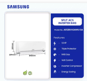 SAMSUNG-1.5HP-SPLIT-ACS-INVERTER-R410-AR12BVHGAWK/GA