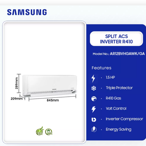 SAMSUNG-1.5HP-SPLIT-ACS-INVERTER-R410-AR12BVHGAWK/GA