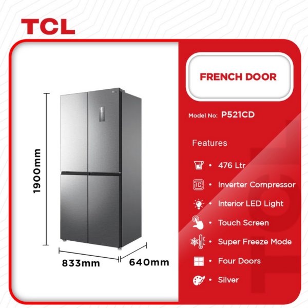 TCL-FRENCH-DOOR-REFRIGERATOR-520LTRS-P521CD