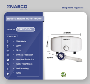 Nasco 3500 Watt Instant Water Heater | DSK69055-J - Image 2