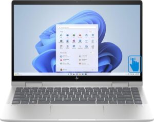HP ENVY X360 - 2 IN 1 LAPTOP , HP 14-ES1023DX, INTEL CORE 7 -150U PROCESSER, 14TH GEN, 16GB DDR4 ONBOARD RAM, 512 GB SSD, 14" FHD IPS LED TOUCHSCRREEN, FINGERPRINT READER, 5 MP WEBCAM, WIFI, WIN 11 HOME, BACKLIT KEYBOARD, PART NO : 9R8R3UA