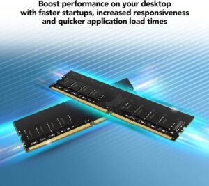 Lexar 8GB Single DDR4 UDIMM RAM 3200MT/s CL22 288-Pin Desktop Memory, Black (LD4AU008G-B3200GSST)