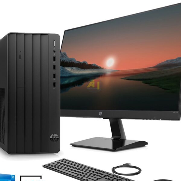HP 290 G9, INTEL CORE I3, 12TH GEN, 12100, 8GB DDR4 RAM, 512 SSD, DVDRW, USB KB, USB MOUSE, + 20 INCH MONITOR V20  ( 9M947AT )