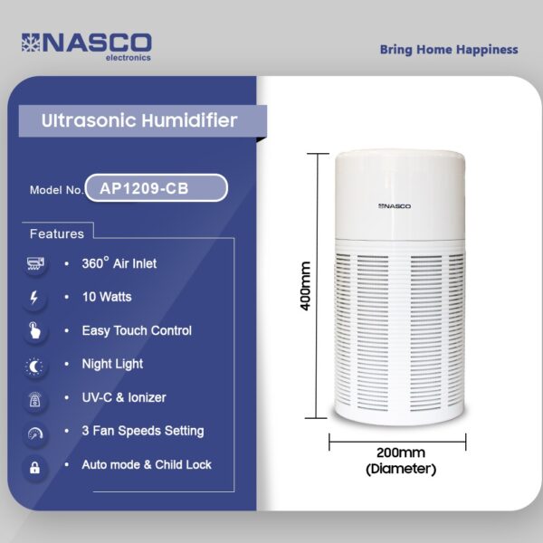 NASCO AIR PURIFIER AP1209-CB