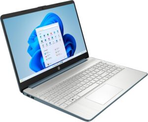 HP LAPTOP 15-DY5885, INTEL CORE I5-1235U, 12TH GEN, 256GB SSD, 8GB DDR4 RAM, BT, WIFI, 15.6" SCREEN  (1920x1080) WIN11 HOME, SPRUCE BLUE ( MODEL NO : A14MMUA ) - Image 3