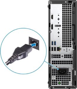 DELL DESKTOP OPTIPLEX 3000, INTEL CORE I3, 12100, 12TH GEN, 8GB DDR4 RAM, 256 SSD, DVDRW, KEYBOARD, MOUSE, DVDRW, DOS WITH 18.5" MONITOR E1920H BLACK. ( DESKTOP HAS HDMI AND DVI PORT / MONITOR HAS VGA AND DVI PORT ) - Image 3