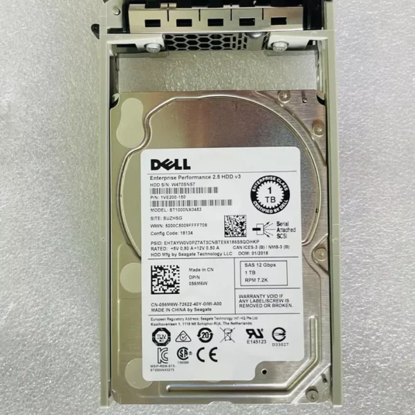 SERVER HDD 1 TB 2.5" WITHOUT CASE for DELL R730/R740