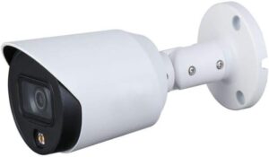 OEM Dahua HAC-HFW1509T-A-LED 5MP Full Color Starlight 4-in-1 Fixed Bullet Camera with Audio, 3.6mm Built-in Mic Warm LED IR 66ft TVI/CVI/AHD/CVBS Switchable Eyeball Security, BNC Connection