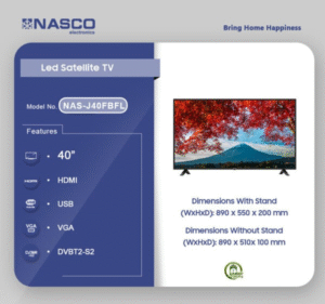 Nasco 40″ Led Digital Satellite Television NAS-J40FBFL - Image 2