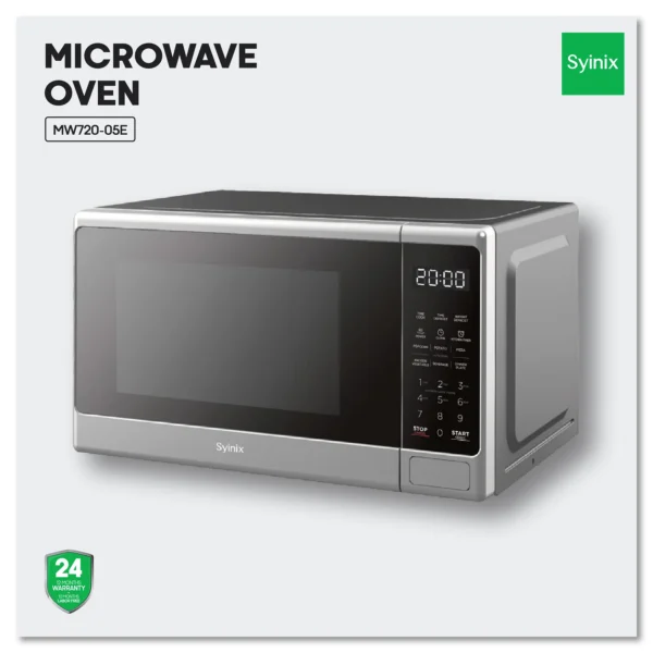 SYINIX 2OL MIRROR DIGITAL MICROWAVE OVEN SOLO MW720-05E