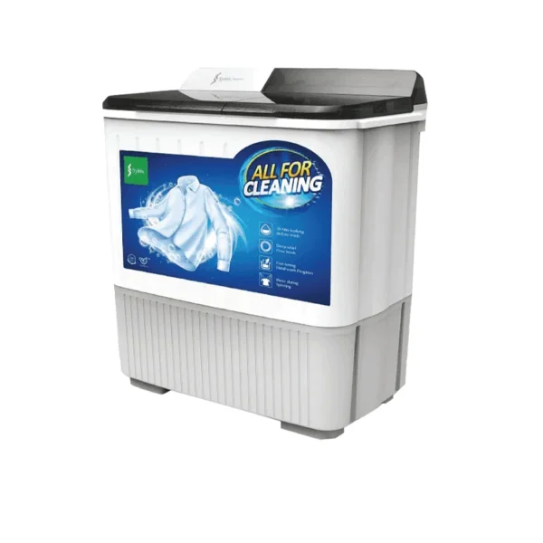 SYINIX 12KG SEMI AUTOMATIC TWIN TUBE WASHING MACHINE WM-SWMTT12K
