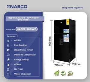 Nasco Top Mount Refrigerator