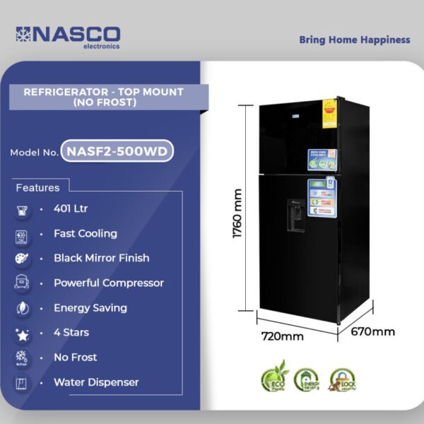 Nasco Top Mount Refrigerator