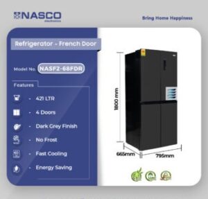 Nasco 421l French door fridge - Image 2