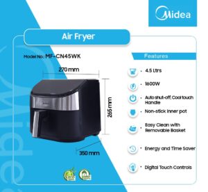 Midea Air Fryer MF-CN45WK